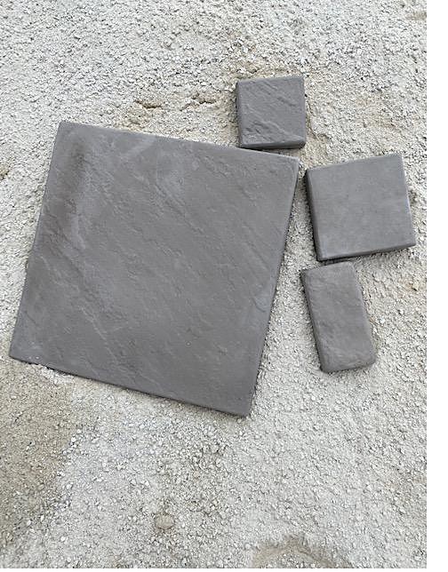Charcoal cobbles in several sizes